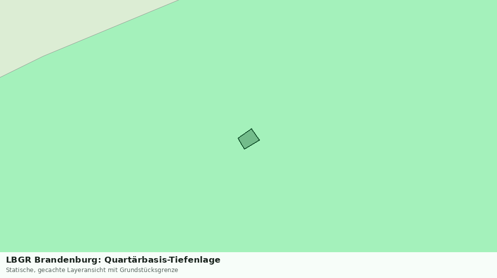 Statische Kartenansicht: LBGR Brandenburg: Quartärbasis-Tiefenlage