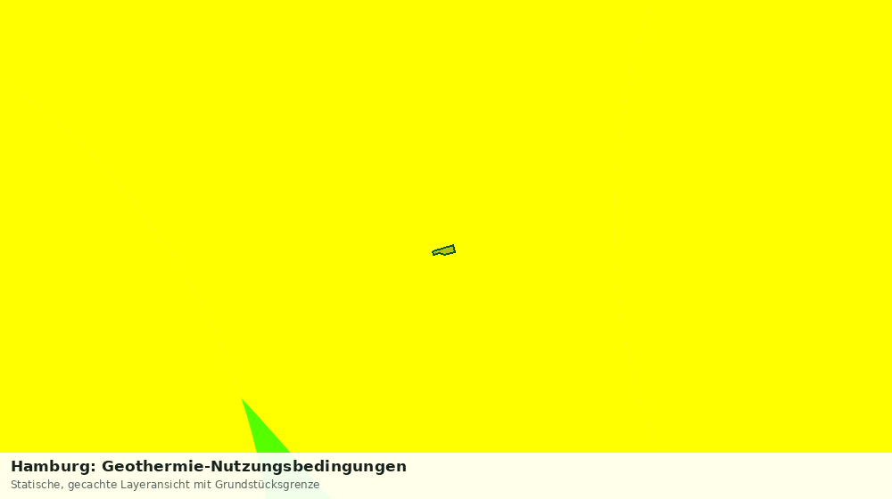 Statische Kartenansicht: Hamburg: Geothermie-Nutzungsbedingungen
