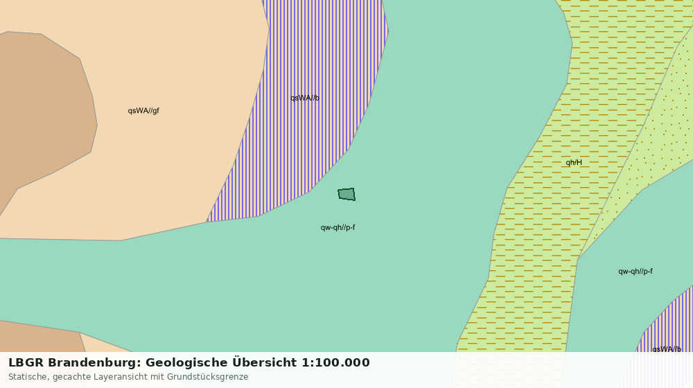 Statische Kartenansicht: LBGR Brandenburg: Geologische Übersicht 1:100.000