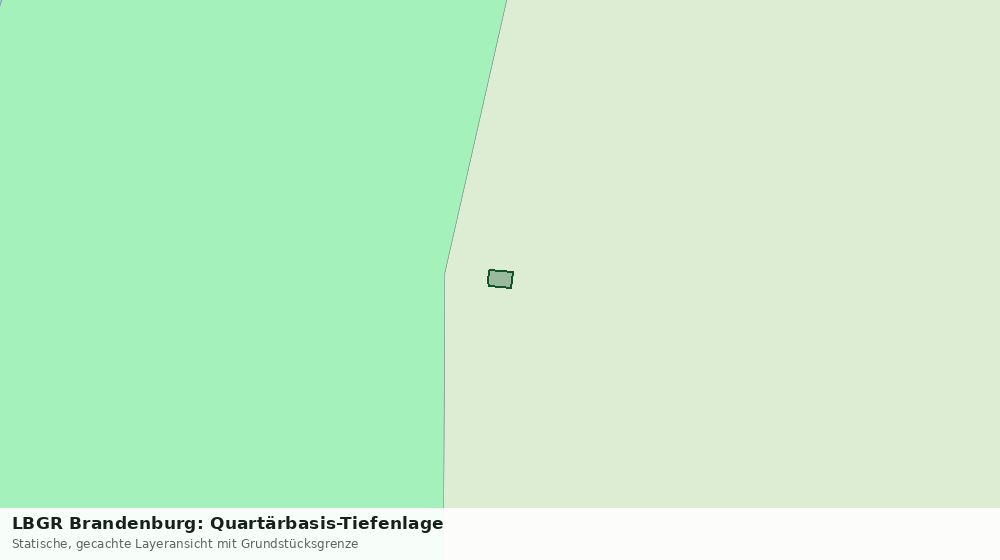 Statische Kartenansicht: LBGR Brandenburg: Quartärbasis-Tiefenlage