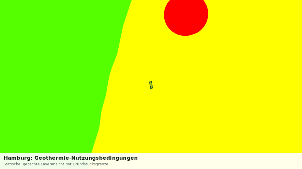 Statische Kartenansicht: Hamburg: Geothermie-Nutzungsbedingungen