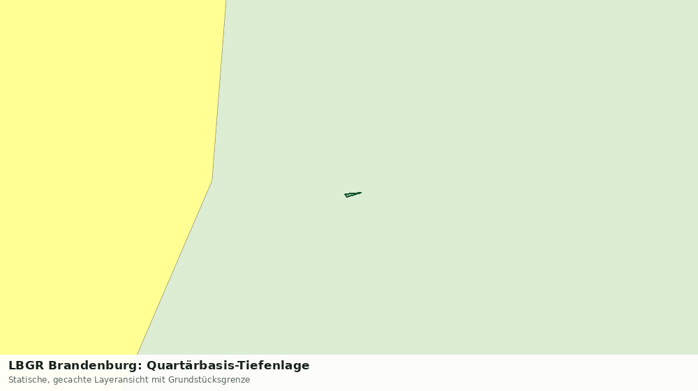 Statische Kartenansicht: LBGR Brandenburg: Quartärbasis-Tiefenlage