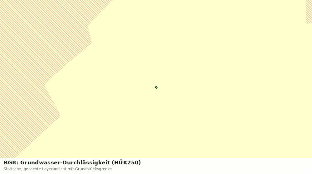 Statische Kartenansicht: BGR: Grundwasser-Durchlässigkeit (HÜK250)