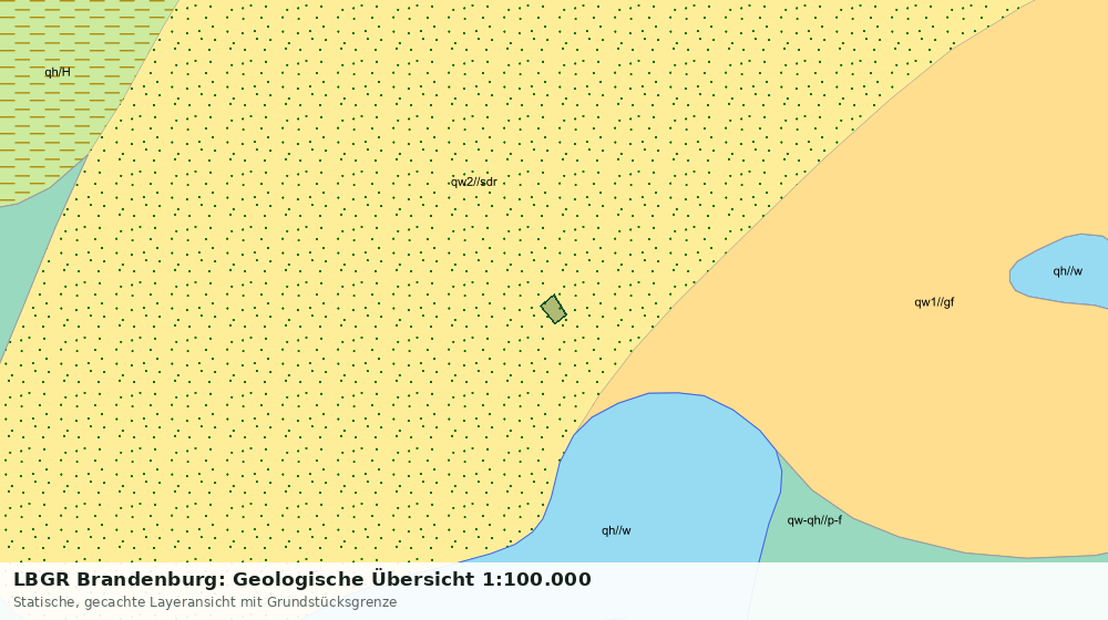 Statische Kartenansicht: LBGR Brandenburg: Geologische Übersicht 1:100.000