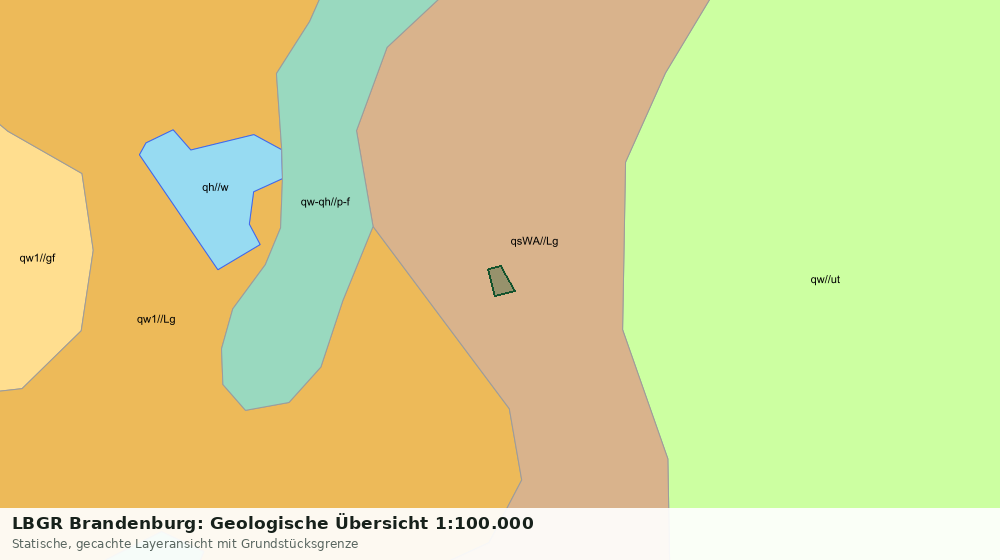 Statische Kartenansicht: LBGR Brandenburg: Geologische Übersicht 1:100.000