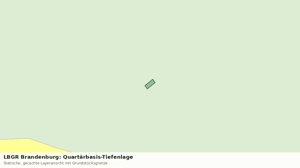 Statische Kartenansicht: LBGR Brandenburg: Quartärbasis-Tiefenlage