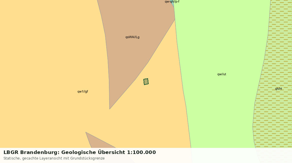 Statische Kartenansicht: LBGR Brandenburg: Geologische Übersicht 1:100.000