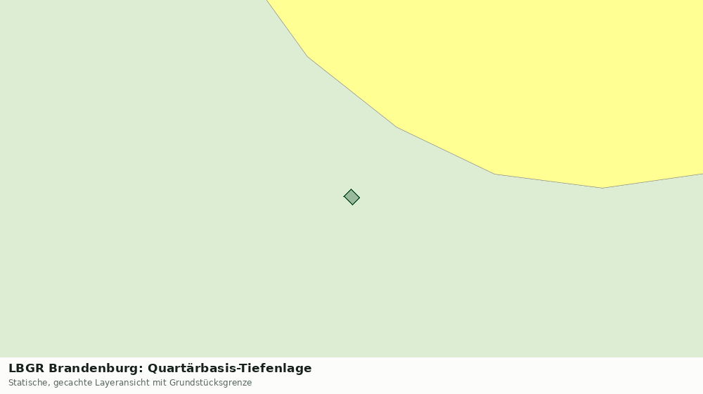 Statische Kartenansicht: LBGR Brandenburg: Quartärbasis-Tiefenlage