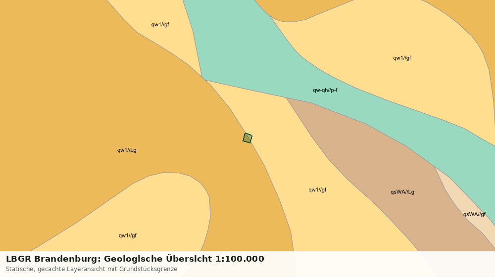 Statische Kartenansicht: LBGR Brandenburg: Geologische Übersicht 1:100.000