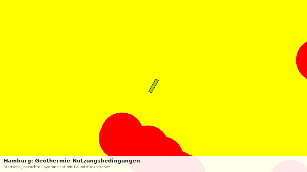 Statische Kartenansicht: Hamburg: Geothermie-Nutzungsbedingungen