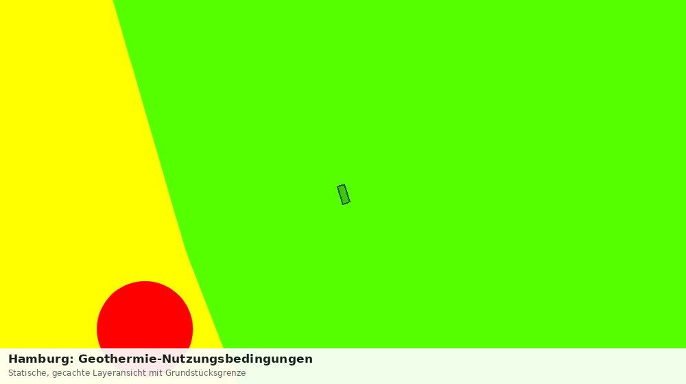 Statische Kartenansicht: Hamburg: Geothermie-Nutzungsbedingungen