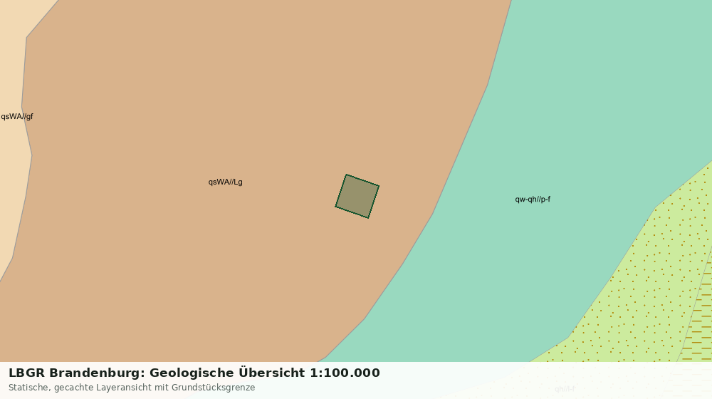 Statische Kartenansicht: LBGR Brandenburg: Geologische Übersicht 1:100.000