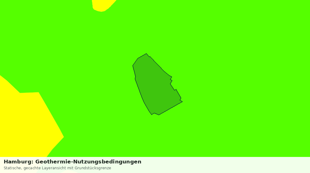 Statische Kartenansicht: Hamburg: Geothermie-Nutzungsbedingungen