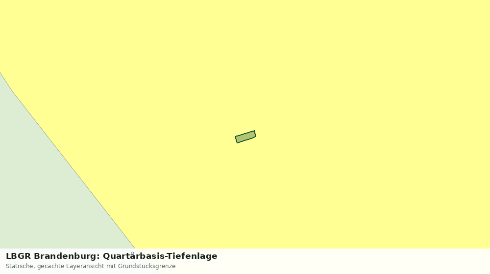 Statische Kartenansicht: LBGR Brandenburg: Quartärbasis-Tiefenlage