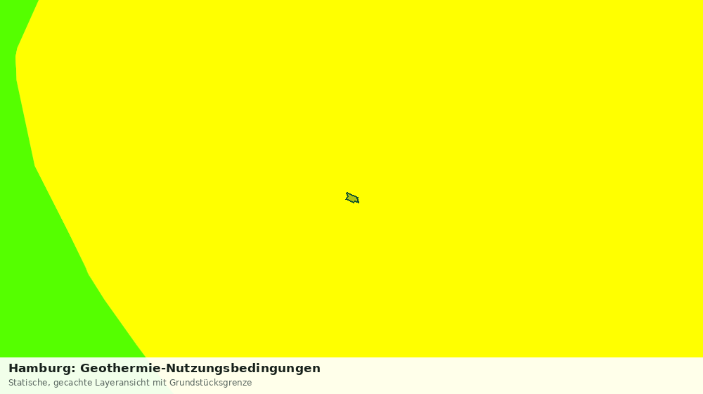 Statische Kartenansicht: Hamburg: Geothermie-Nutzungsbedingungen