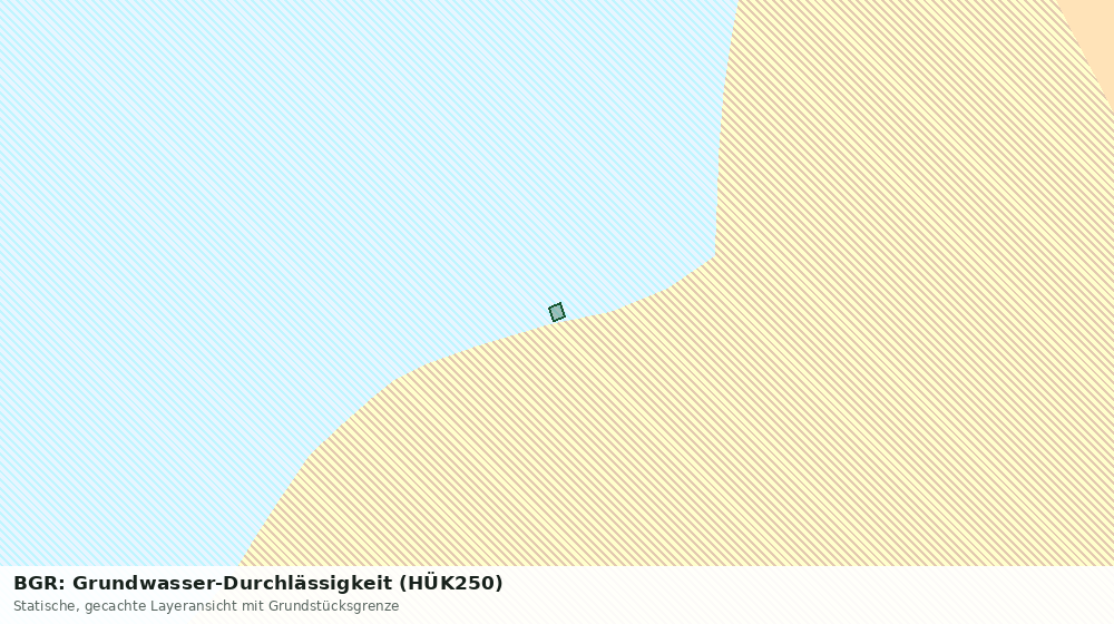 Statische Kartenansicht: BGR: Grundwasser-Durchlässigkeit (HÜK250)