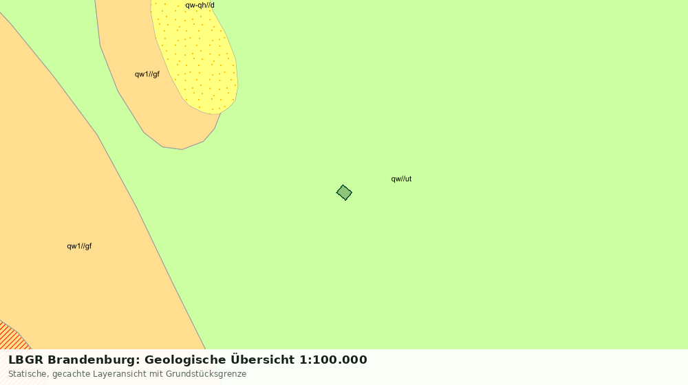Statische Kartenansicht: LBGR Brandenburg: Geologische Übersicht 1:100.000