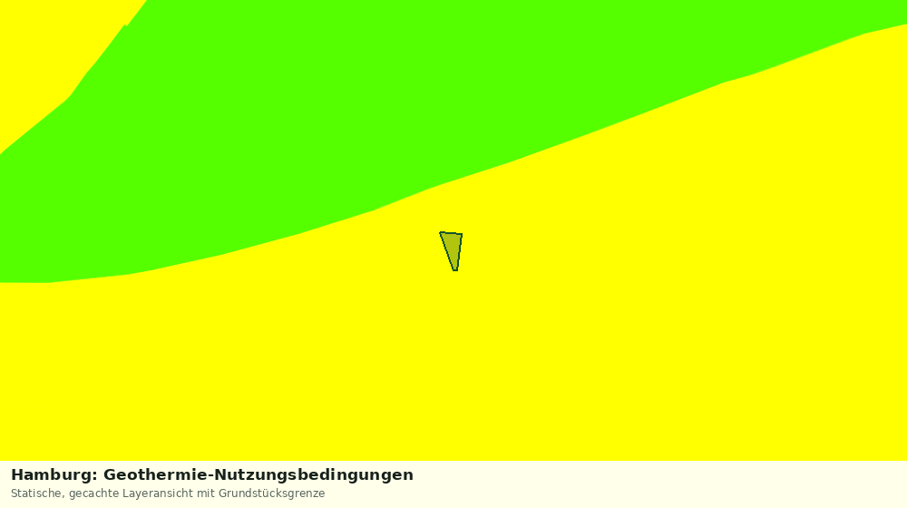 Statische Kartenansicht: Hamburg: Geothermie-Nutzungsbedingungen