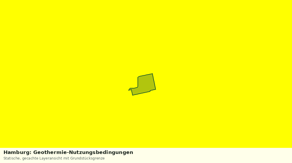 Statische Kartenansicht: Hamburg: Geothermie-Nutzungsbedingungen