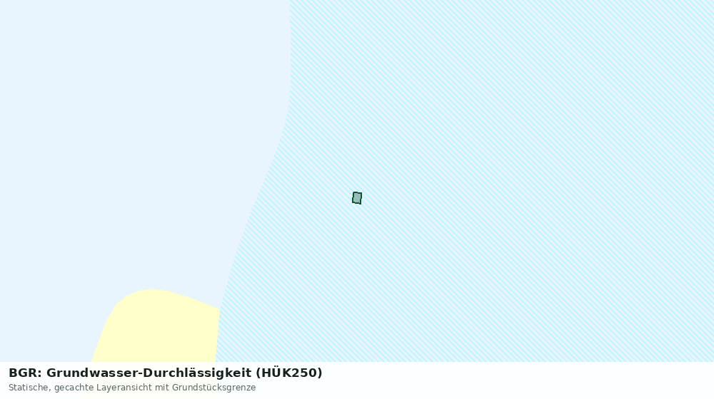 Statische Kartenansicht: BGR: Grundwasser-Durchlässigkeit (HÜK250)