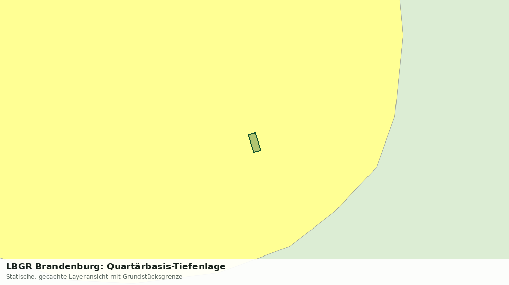 Statische Kartenansicht: LBGR Brandenburg: Quartärbasis-Tiefenlage