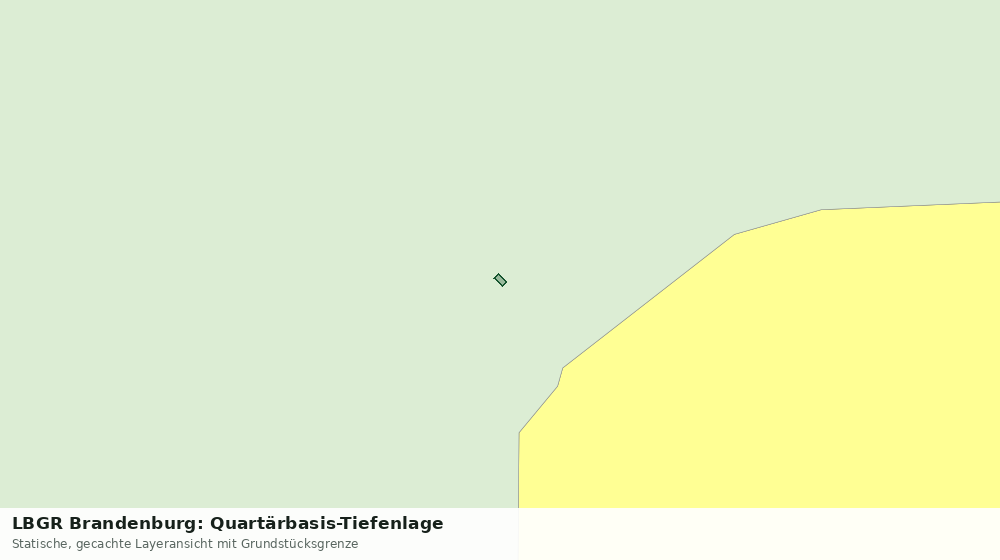 Statische Kartenansicht: LBGR Brandenburg: Quartärbasis-Tiefenlage