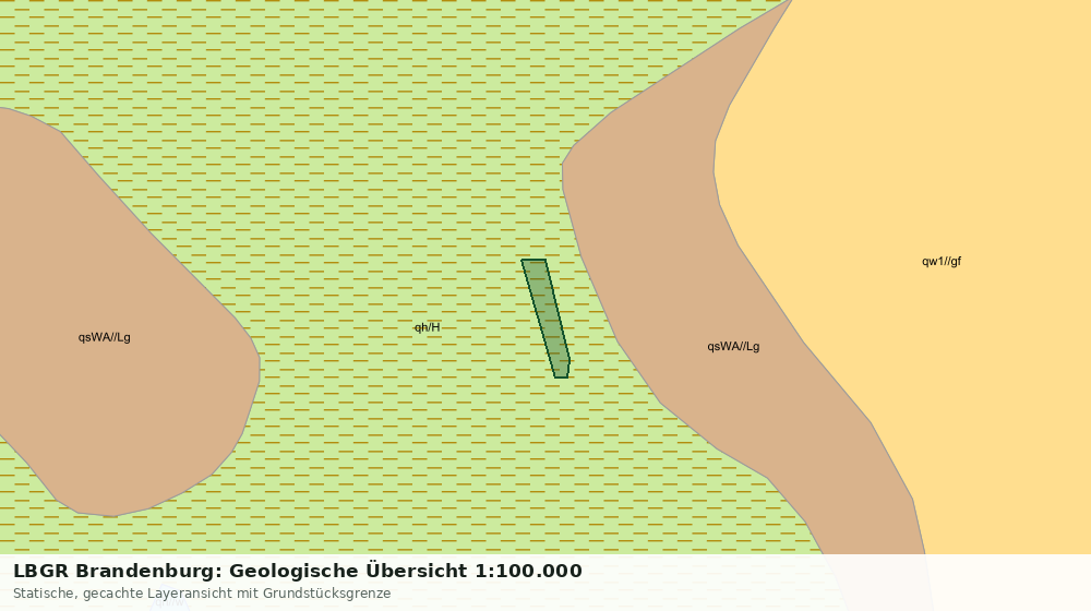 Statische Kartenansicht: LBGR Brandenburg: Geologische Übersicht 1:100.000