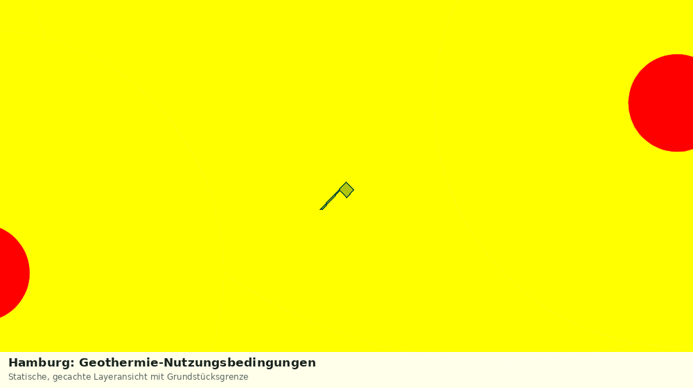 Statische Kartenansicht: Hamburg: Geothermie-Nutzungsbedingungen