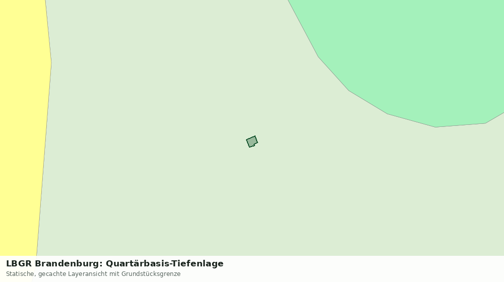 Statische Kartenansicht: LBGR Brandenburg: Quartärbasis-Tiefenlage
