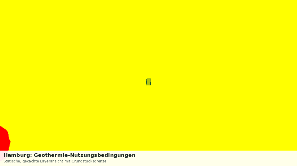 Statische Kartenansicht: Hamburg: Geothermie-Nutzungsbedingungen