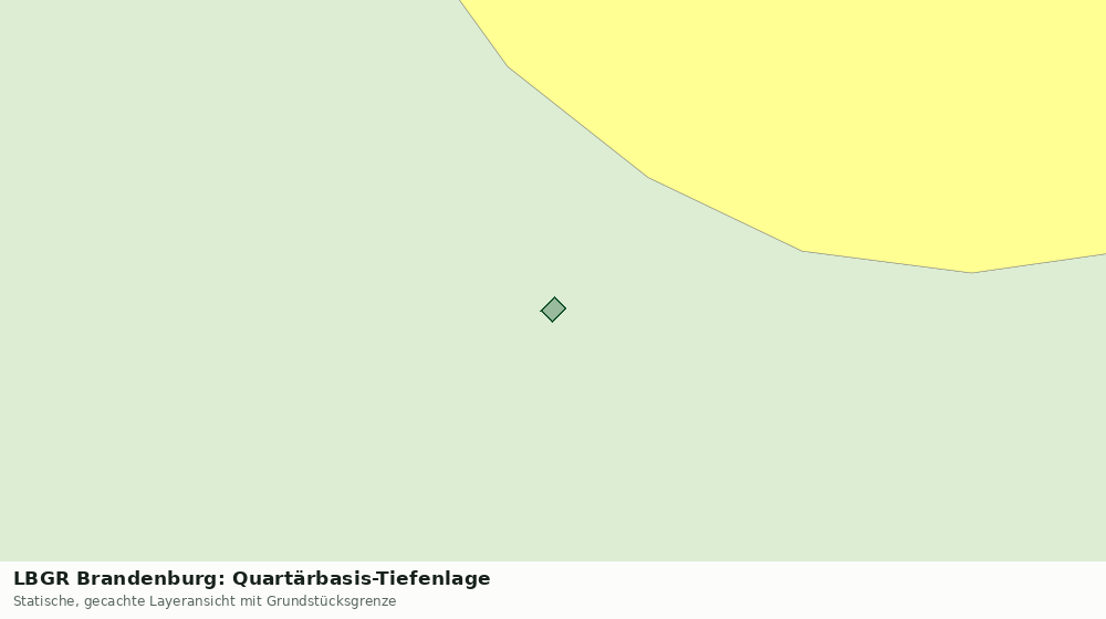 Statische Kartenansicht: LBGR Brandenburg: Quartärbasis-Tiefenlage