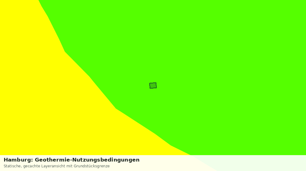 Statische Kartenansicht: Hamburg: Geothermie-Nutzungsbedingungen