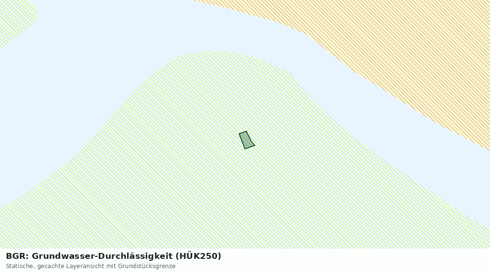 Statische Kartenansicht: BGR: Grundwasser-Durchlässigkeit (HÜK250)