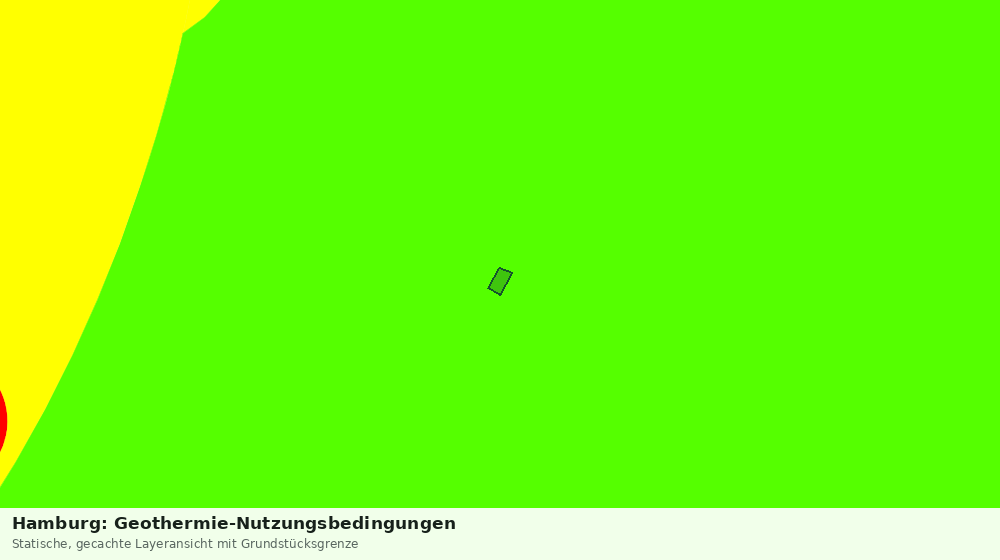 Statische Kartenansicht: Hamburg: Geothermie-Nutzungsbedingungen