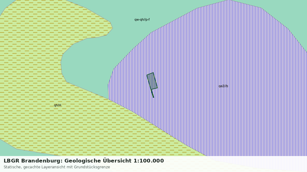 Statische Kartenansicht: LBGR Brandenburg: Geologische Übersicht 1:100.000