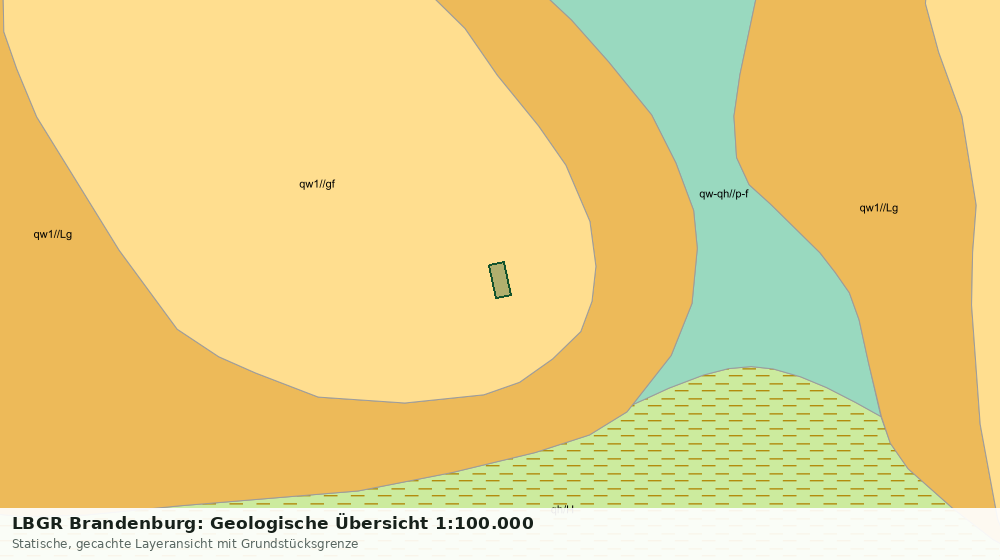Statische Kartenansicht: LBGR Brandenburg: Geologische Übersicht 1:100.000