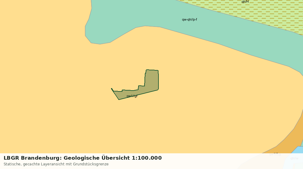 Statische Kartenansicht: LBGR Brandenburg: Geologische Übersicht 1:100.000