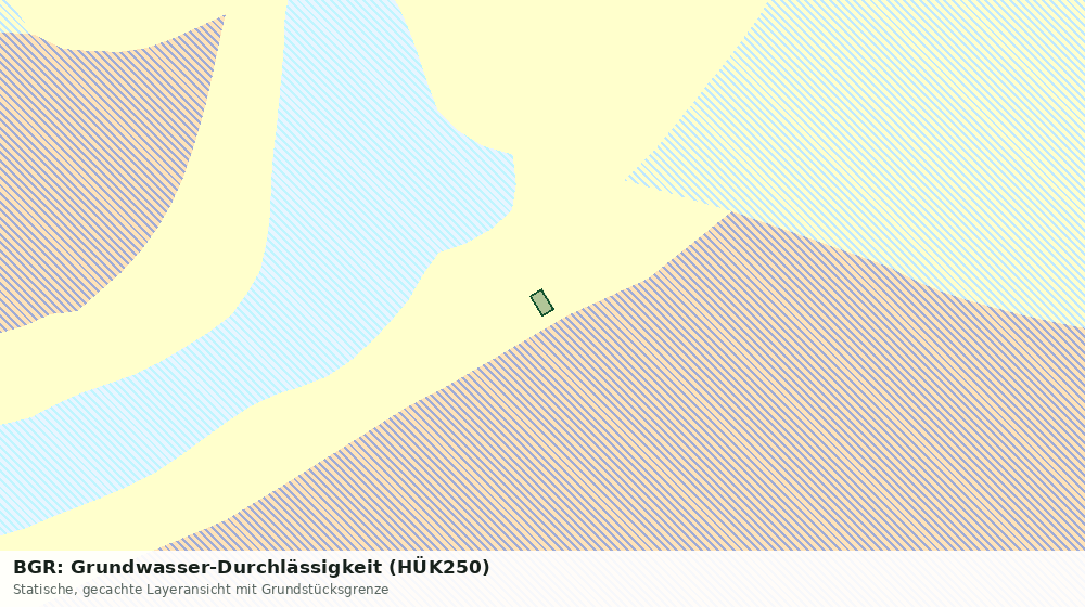 Statische Kartenansicht: BGR: Grundwasser-Durchlässigkeit (HÜK250)