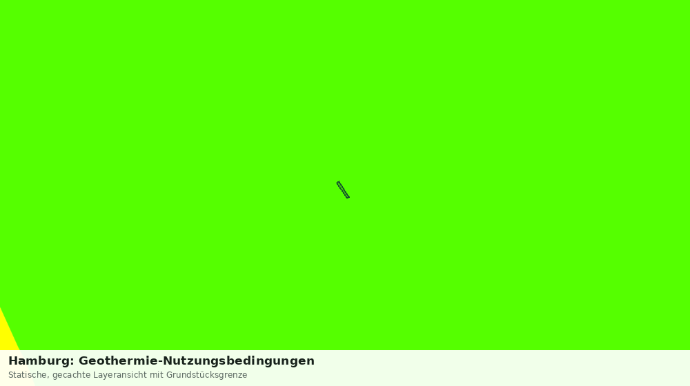 Statische Kartenansicht: Hamburg: Geothermie-Nutzungsbedingungen