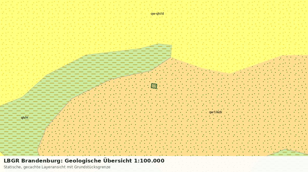 Statische Kartenansicht: LBGR Brandenburg: Geologische Übersicht 1:100.000