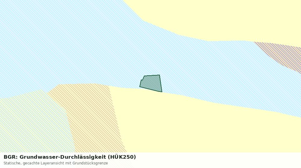 Statische Kartenansicht: BGR: Grundwasser-Durchlässigkeit (HÜK250)