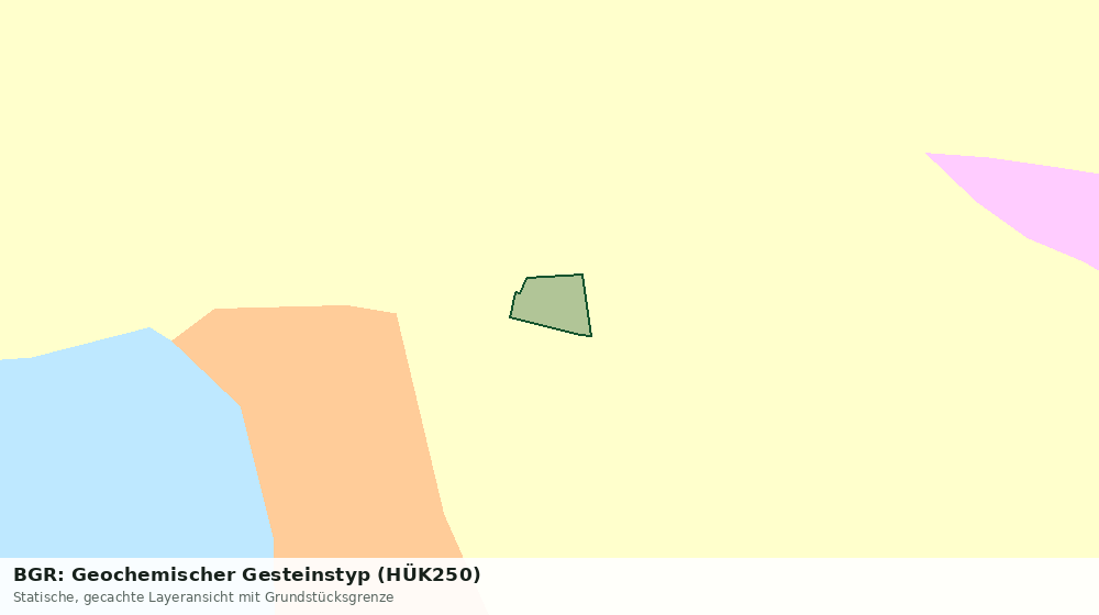 Statische Kartenansicht: BGR: Geochemischer Gesteinstyp (HÜK250)