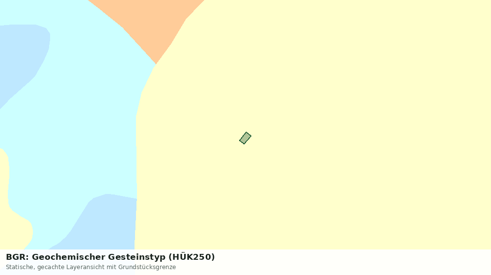 Statische Kartenansicht: BGR: Geochemischer Gesteinstyp (HÜK250)