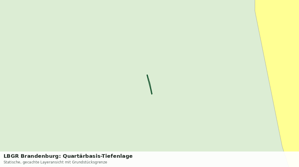 Statische Kartenansicht: LBGR Brandenburg: Quartärbasis-Tiefenlage