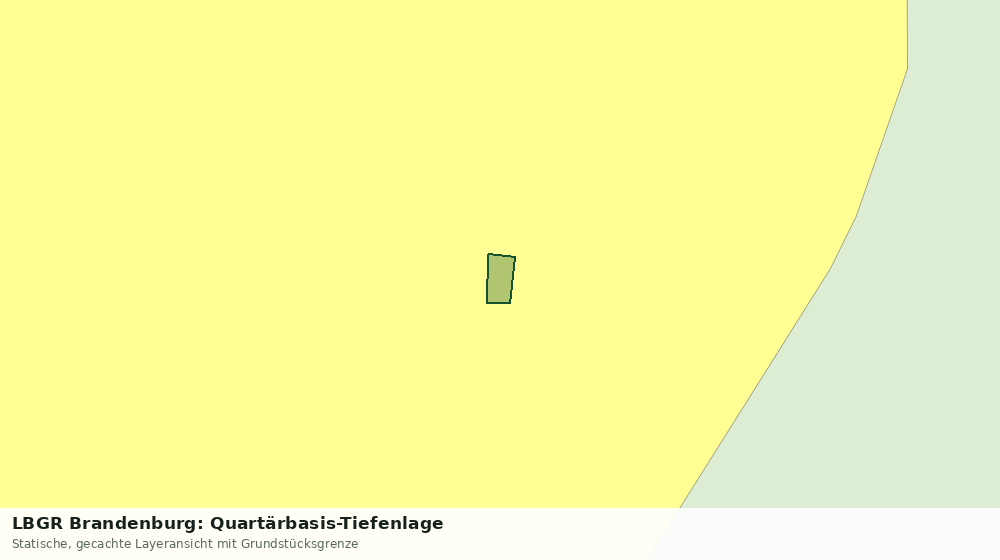 Statische Kartenansicht: LBGR Brandenburg: Quartärbasis-Tiefenlage