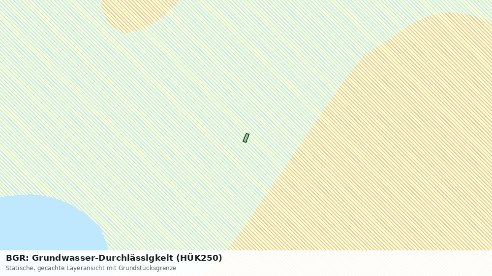 Statische Kartenansicht: BGR: Grundwasser-Durchlässigkeit (HÜK250)