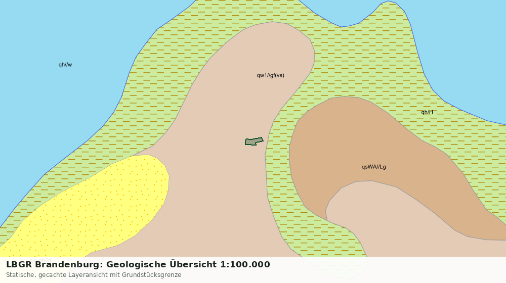 Statische Kartenansicht: LBGR Brandenburg: Geologische Übersicht 1:100.000