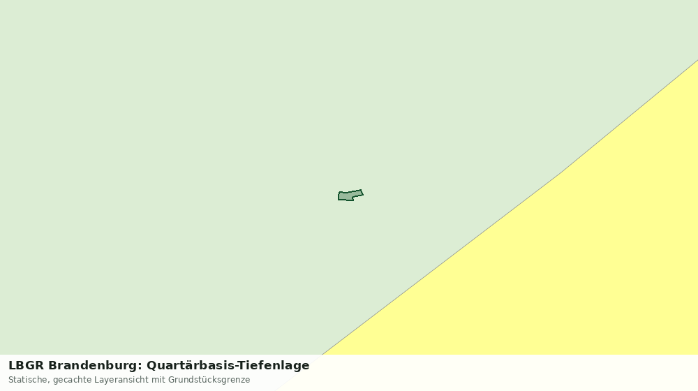 Statische Kartenansicht: LBGR Brandenburg: Quartärbasis-Tiefenlage