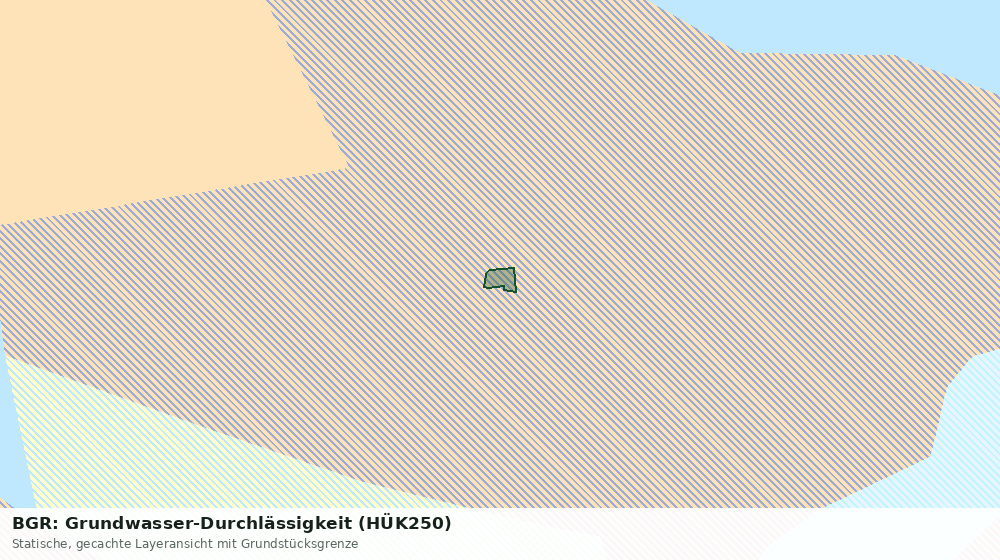Statische Kartenansicht: BGR: Grundwasser-Durchlässigkeit (HÜK250)
