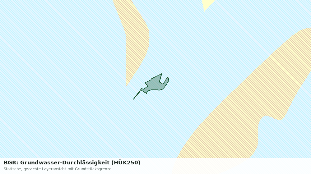 Statische Kartenansicht: BGR: Grundwasser-Durchlässigkeit (HÜK250)